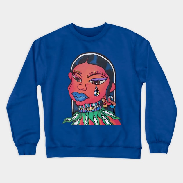 Sigh Crewneck Sweatshirt by QueenCosmo